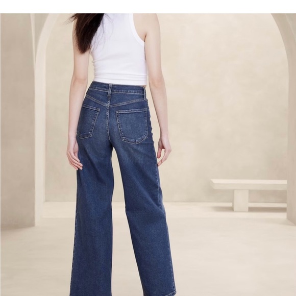 NWT Banana Republic Petite Luxe Jean High-Rise Trouser 27/4 - Picture 3 of 12